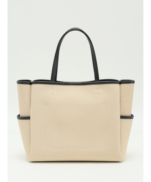 m.f.editorial（エムエフエディトリアル）の「【2WAY】配色キャンバス風 トートバッグ A4対応（トートバッグ・レディース・アイボリー/グレー・FREE）」の9枚目の写真