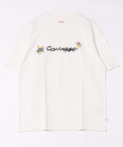 CONVERSE(コンバース)の「【CONVERSE/コンバース】×【TOM AND JERRY/トムとジェリー】ブランドロゴ 刺繍 オーバーサイズ Tシャツ(Tシャツ/カットソー・レディース・ブラック/ホワイト・MEDIUM/LARGE)」の22枚目の写真