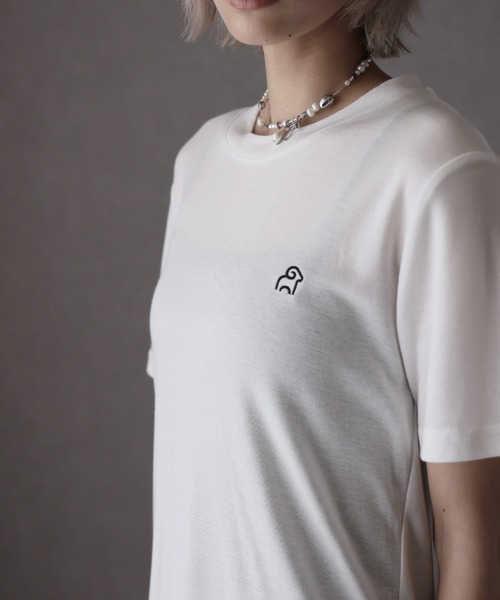 Girly Doll(ガーリードール)の「ワンポイントデザインシアーTシャツ(Tシャツ/カットソー・レディース・グレー/ブラック/ホワイト・F)」の17枚目の写真