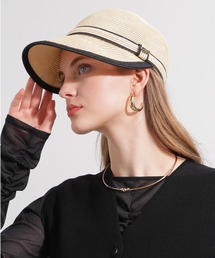 PINKY&DIANNE（ピンキーアンドダイアン）の「コントラストラインラフィアライクハット（ハット）」