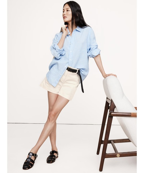 Banana Republic(バナナリパブリック)の「4インチ ウィークエンダー ショートパンツ(その他パンツ・レディース・カーキ/イエロー/オフホワイト・0/2/8/6/4)」の7枚目の写真