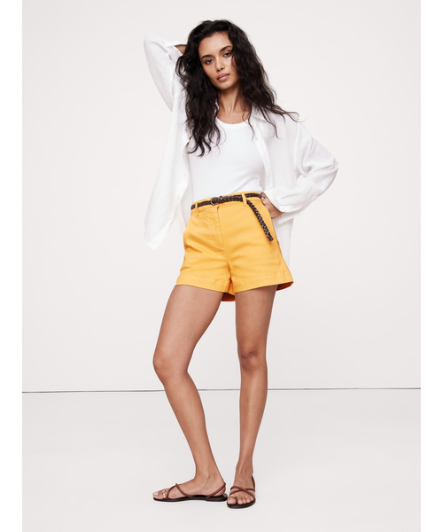 Banana Republic(バナナリパブリック)の「4インチ ウィークエンダー ショートパンツ(その他パンツ・レディース・カーキ/イエロー/オフホワイト・0/2/8/6/4)」の8枚目の写真