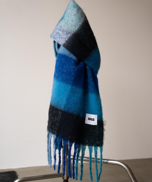 SINSS マフラー SINSS 「SINSS」 マフラー フリー ブラウン メンズ : ZOZOTOWN