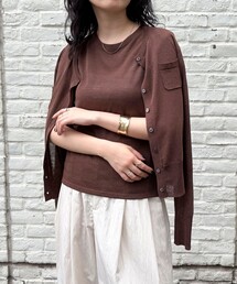 fredy emue | リネン混ポケ付きカーディガン(カーディガン/ボレロ)