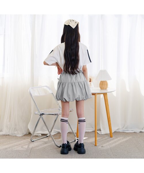 algy（アルジー）の「バルーンスカート（スカート・キッズ・グレー/ブラック・XX-SMALL/X-SMALL/MEDIUM/SMALL）」の4枚目の写真