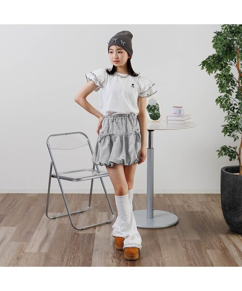 algy（アルジー）の「バルーンスカート（スカート・キッズ・グレー/ブラック・XX-SMALL/X-SMALL/MEDIUM/SMALL）」の6枚目の写真