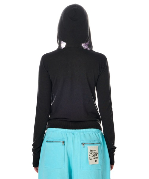 BEEDEN(ビーデン)の「PRINT KNIT ZIP HOODIE(Tシャツ/カットソー・レディース・カーキ/レッド・FREE)」の20枚目の写真