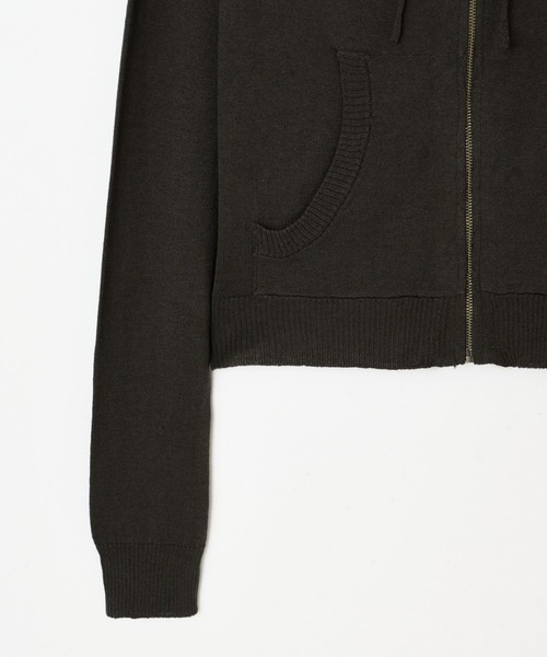 BEEDEN(ビーデン)の「PRINT KNIT ZIP HOODIE(Tシャツ/カットソー・レディース・カーキ/レッド・FREE)」の15枚目の写真