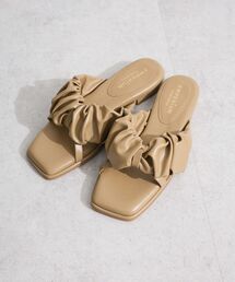 ETS.合皮パフサンダル