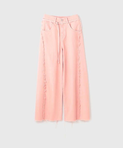 GRACE CONTINENTAL（グレースコンチネンタル）の「フリンジバギーパンツ（その他パンツ・レディース・チャコールグレー/ベージュ/ピンク・36/38）」の14枚目の写真