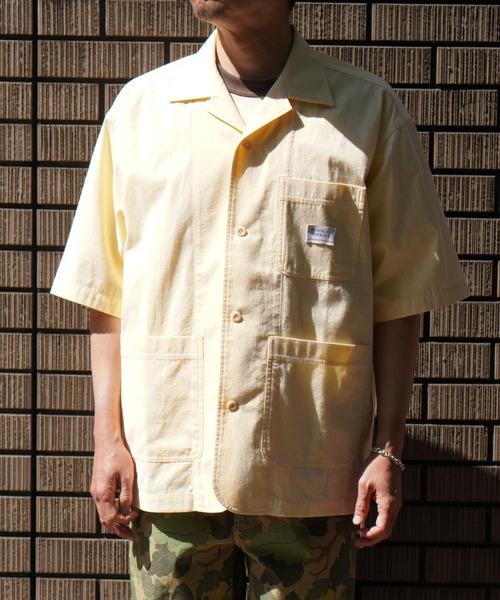 BROOKLYN OVERALL(ブルックリンオーバーオール)の「コードレーンワークシャツ(シャツ/ブラウス・メンズ・イエロー/ブルー/チャコールグレー・LARGE/MEDIUM)」の3枚目の写真