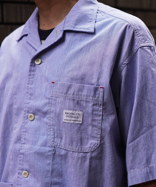 BROOKLYN OVERALL(ブルックリンオーバーオール)の「コードレーンワークシャツ(シャツ/ブラウス・メンズ・イエロー/ブルー/チャコールグレー・LARGE/MEDIUM)」の6枚目の写真