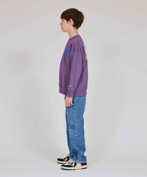 Champion(チャンピオン)の「【Champion/チャンピオン】キッズ クルーネックスウェットシャツ(スウェット・キッズ・ネイビー/オートミール/パープル系その他/ダークグリーン系・100/110/130/140/150/160/120)」の10枚目の写真