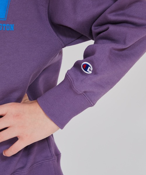 Champion(チャンピオン)の「【Champion/チャンピオン】キッズ クルーネックスウェットシャツ(スウェット・キッズ・ネイビー/オートミール/パープル系その他/ダークグリーン系・100/110/130/140/150/160/120)」の7枚目の写真