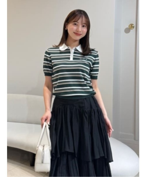 Her lip to(ハーリップトゥー)の「Sheer Pleated Tiered Skirt(スカート・レディース・ベージュ系/ホワイト/ブラック・S/M)」の17枚目の写真