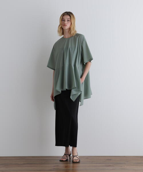 LE PHIL（ルフィル）の「◆ナイロンストレッチブラウス（シャツ/ブラウス・レディース・グリーン/ブラウン/ベージュ・F）」の8枚目の写真