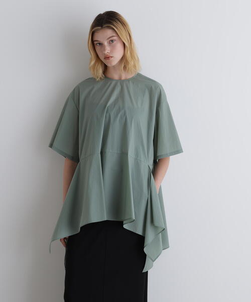 LE PHIL（ルフィル）の「◆ナイロンストレッチブラウス（シャツ/ブラウス・レディース・グリーン/ブラウン/ベージュ・F）」の7枚目の写真