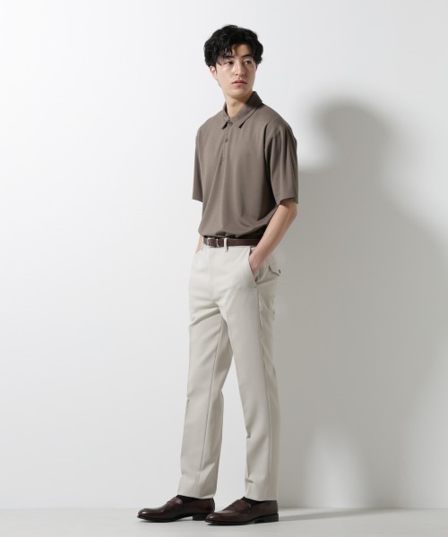 NANO universe(ナノユニバース)の「ポンチポロシャツ半袖(ポロシャツ・メンズ・ネイビー/モカ/スミクロ・M/L)」の13枚目の写真