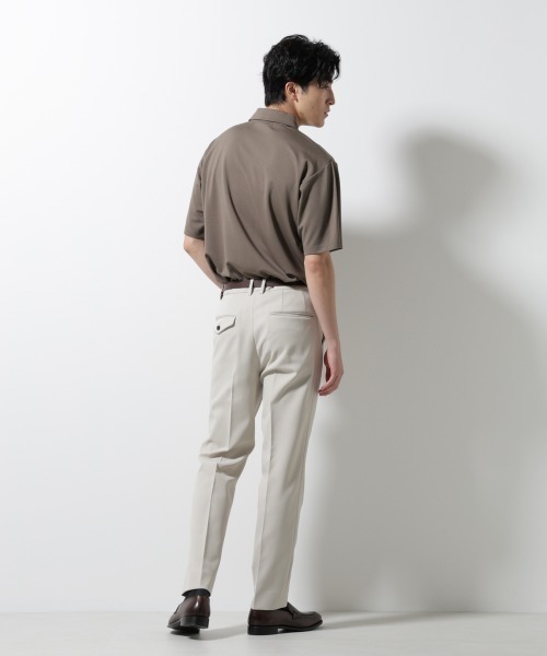 NANO universe(ナノユニバース)の「ポンチポロシャツ半袖(ポロシャツ・メンズ・ネイビー/モカ/スミクロ・M/L)」の15枚目の写真