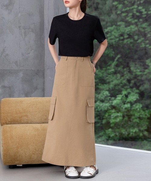 DAY CLOSET(デイ クローゼット)の「【接触冷感】きれいめ半袖クルーネックベーシックTシャツ レディース(Tシャツ/カットソー・レディース・ホワイト/グレー/ブラック・L/M)」の20枚目の写真