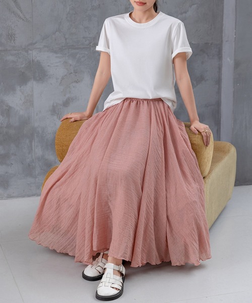 DAY CLOSET(デイ クローゼット)の「【接触冷感】きれいめ半袖クルーネックベーシックTシャツ レディース(Tシャツ/カットソー・レディース・ホワイト/グレー/ブラック・L/M)」の16枚目の写真