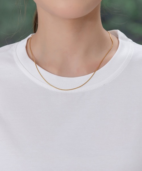 DAY CLOSET(デイ クローゼット)の「【接触冷感】きれいめ半袖クルーネックベーシックTシャツ レディース(Tシャツ/カットソー・レディース・ホワイト/グレー/ブラック・L/M)」の8枚目の写真