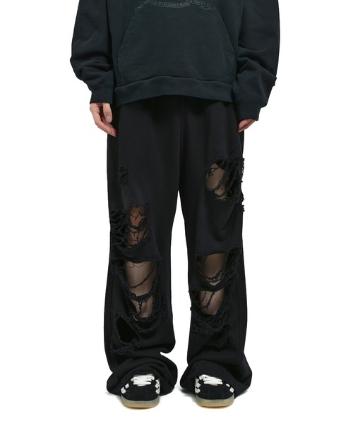 DISTRESSED MONSTER JOGGER BLACK（デニムパンツ）｜Jaded