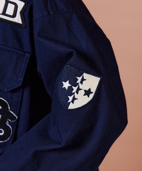 DOUBLE STANDARD CLOTHING(ダブルスタンダードクロージング)の「ミリタリーポプリン ジャケット(シャツ/ブラウス・レディース・ダークネイビー/カーキ・FREE)」の17枚目の写真