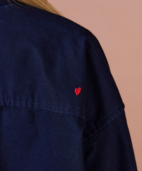 DOUBLE STANDARD CLOTHING(ダブルスタンダードクロージング)の「ミリタリーポプリン ジャケット(シャツ/ブラウス・レディース・ダークネイビー/カーキ・FREE)」の20枚目の写真