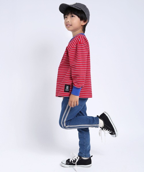 DILASH(ディラッシュ)の「デニム裏毛サイドラインパンツ(その他パンツ・キッズ・ブルー/ネイビー・140/130/120/110/100/90/80)」の12枚目の写真