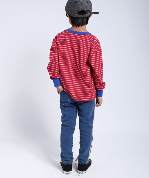 DILASH(ディラッシュ)の「デニム裏毛サイドラインパンツ(その他パンツ・キッズ・ブルー/ネイビー・140/130/120/110/100/90/80)」の13枚目の写真