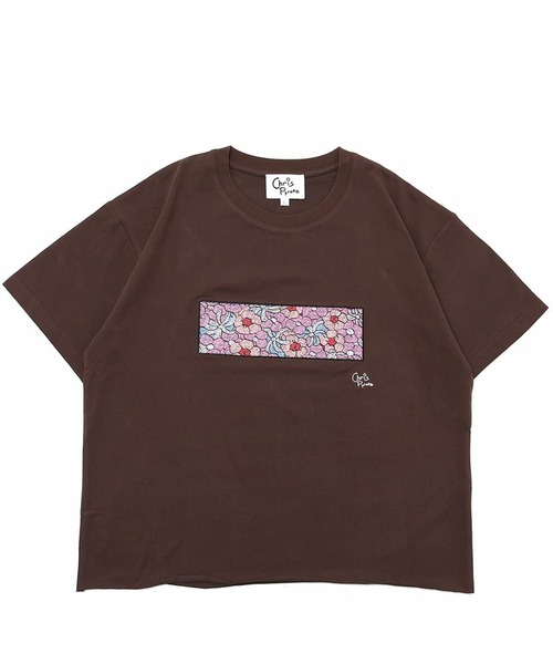 Chris Pyrate(クリスパイレート )の「CHRIS PYRATE TOKYO LIMITED EDITION EMBROIDERED BOX LOGO TEE(Tシャツ/カットソー・メンズ・ブラウン系・XS/S/M/L)」の1枚目の写真
