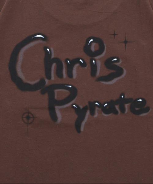 Chris Pyrate(クリスパイレート )の「CHRIS PYRATE TOKYO LIMITED EDITION EMBROIDERED BOX LOGO TEE(Tシャツ/カットソー・メンズ・ブラウン系・XS/S/M/L)」の5枚目の写真