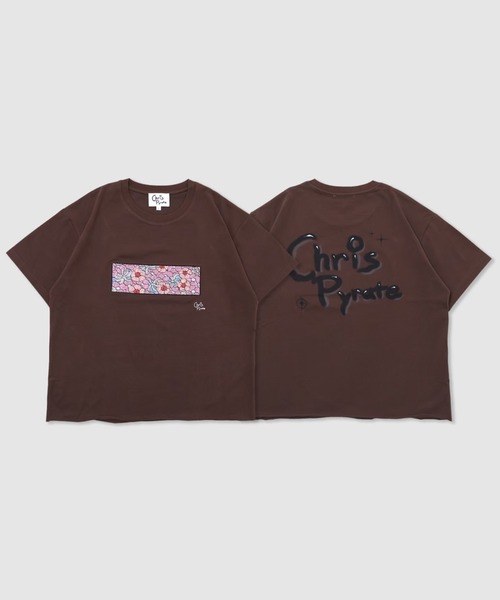 Chris Pyrate(クリスパイレート )の「CHRIS PYRATE TOKYO LIMITED EDITION EMBROIDERED BOX LOGO TEE(Tシャツ/カットソー・メンズ・ブラウン系・XS/S/M/L)」の2枚目の写真