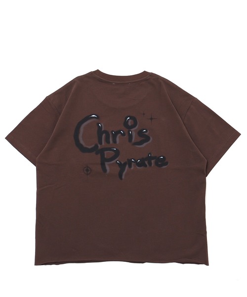 Chris Pyrate(クリスパイレート )の「CHRIS PYRATE TOKYO LIMITED EDITION EMBROIDERED BOX LOGO TEE(Tシャツ/カットソー・メンズ・ブラウン系・XS/S/M/L)」の6枚目の写真