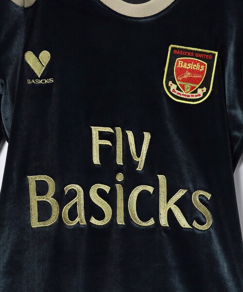 トップス Basicks FOOTBALL SHIRT M BASICKS - 【25SS】オーバーサイズ ストライプ フットボール