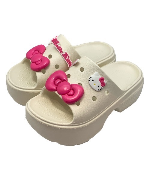 VIBGYOR（ヴィブジョー）の「【Sanrio】[SA1134]サンリオキャラクターズBIGリボン付き厚底ヒールサンダル(MA)（サンダル・レディース・パープル/ピンク/ホワイト/ブラック・L/M）」の3枚目の写真