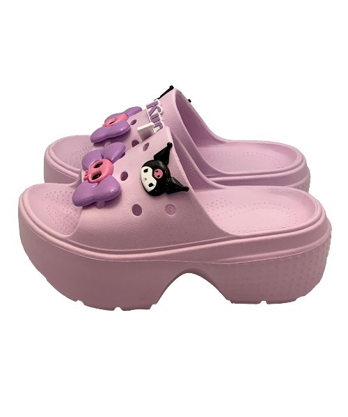 VIBGYOR（ヴィブジョー）の「【Sanrio】[SA1134]サンリオキャラクターズBIGリボン付き厚底ヒールサンダル(MA)（サンダル・レディース・パープル/ピンク/ホワイト/ブラック・L/M）」の9枚目の写真