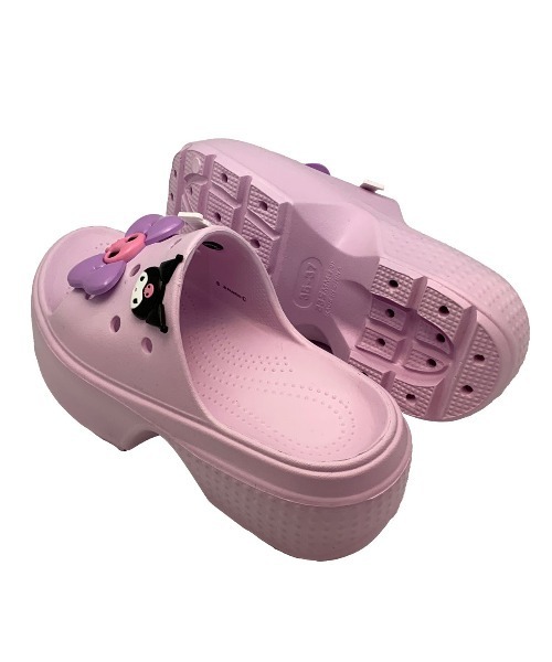 VIBGYOR（ヴィブジョー）の「【Sanrio】[SA1134]サンリオキャラクターズBIGリボン付き厚底ヒールサンダル(MA)（サンダル・レディース・パープル/ピンク/ホワイト/ブラック・L/M）」の10枚目の写真