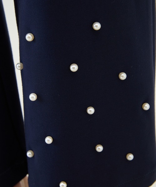 Rose Tiara(ローズティアラ)の「【定番人気/手洗いOK】パール調スタッズレギンスパンツ(その他パンツ・レディース・ネイビー/ブラック・40/42/46)」の19枚目の写真