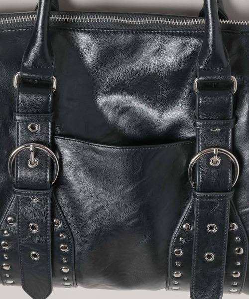 JEANASIS（ジーナシス）の「アンティークスタッズトート/576824（トートバッグ・レディース・ブラック/カーキ系/ブラウン・FREE）」の20枚目の写真