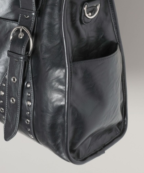 JEANASIS（ジーナシス）の「アンティークスタッズトート/576824（トートバッグ・レディース・ブラック/カーキ系/ブラウン・FREE）」の21枚目の写真