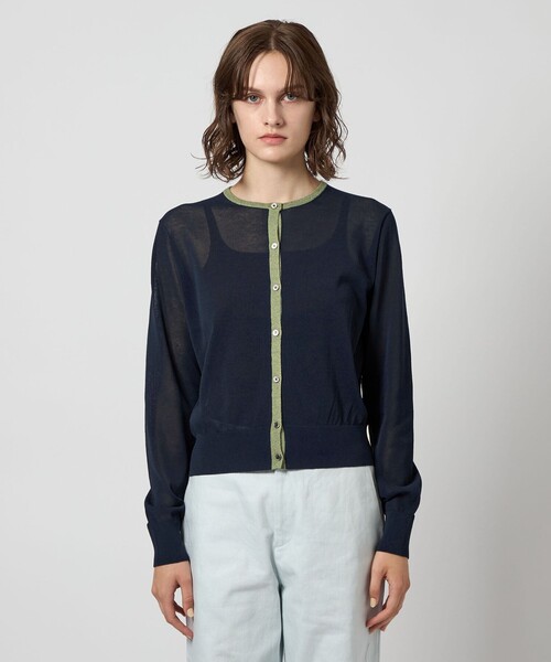 Steven Alan（スティーブンアラン）の「＜Steven Alan＞リンガー カーディガン（カーディガン/ボレロ・レディース・ブラック/ネイビー/グレー・FREE）」の6枚目の写真