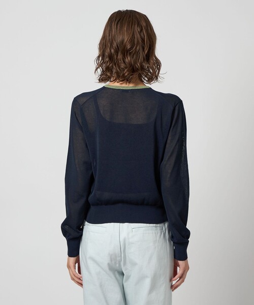 Steven Alan（スティーブンアラン）の「＜Steven Alan＞リンガー カーディガン（カーディガン/ボレロ・レディース・ブラック/ネイビー/グレー・FREE）」の8枚目の写真