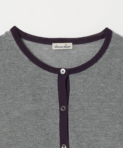 Steven Alan（スティーブンアラン）の「＜Steven Alan＞リンガー カーディガン（カーディガン/ボレロ・レディース・ブラック/ネイビー/グレー・FREE）」の22枚目の写真