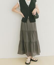 ITEMS URBANRESEARCH | スパンコールベスト×スカートセット(ベスト)