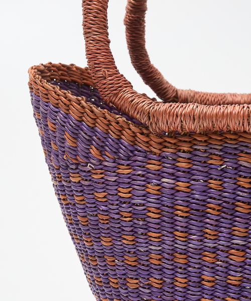 collex（コレックス）の「ニャリガバスケット ニケチェック S ライラック（かごバッグ・レディース・ライラック・S）」の12枚目の写真