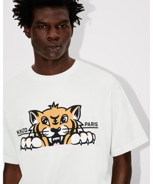 KENZO | 'KENZO Happy Tiger' エンブロイド コットン Tシャツ(Tシャツ/カットソー)