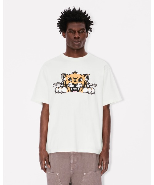 KENZO（ケンゾー）の「'KENZO Happy Tiger' エンブロイド コットン Tシャツ（Tシャツ/カットソー・メンズ・ホワイト系その他・SMALL/MEDIUM/LARGE/X-LARGE/X-SMALL）」の3枚目の写真