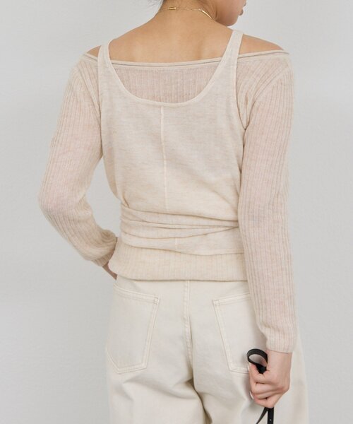 セール】【アンサンブル対応】カシュクールニット（ニット/セーター